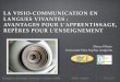 La visio-communication en langues vivantes : avantages pour l’apprentissage, repères pour l’enseignement
