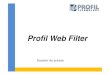 Dossier de presse Profil Web Filter
