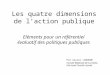 Les Quatre Dimensions De L’Action Publique
