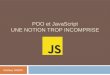 Poo et JavaScript, une notion trop incomprise
