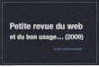 Petite Revue Du Web 2009