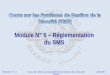 OACI SMS Module N° 6 – Règlementation Du SMS 2008-11 (PF)