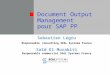 SAP PP Génération et distribution de dossiers de Fabrication