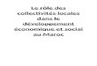 Le rôle des collectivités locales dans le développement économique et social au Maroc
