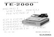 CASIO TE-2000 manual FR