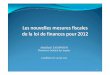 Mesures Fiscales Loi Finances 2012 maroc