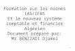 12-formation sur les normes iasifrs et le nouveau système comptable et financier algérien
