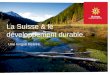 La Suisse, pays durable par nature