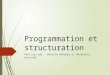 Programmation et structuration