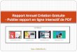 Rapport annuel création gratuite  publier rapport en ligne interactif de pdf