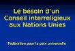 Conseil interreligieux aux Nations Unies