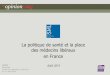 Les Français et la médecine - SML- OpinionWay août 2014