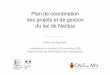 Plan de coordination des projets et de gestion du Lac de nantua