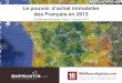 Le pouvoir d’achat immobilier des Français en 2013