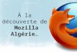 A La découverte de Mozilla Algérie