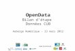 OpenData : point d'©tape CUB