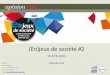 Sondage OpinionWay pour Enjeux de Société - Enquête n°2 Jeu&Education - 5 novembre 2014
