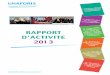 UNAFORIS Rapport d'activité 2013