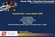 Enquête Insertion Pro Master Lille 2 2012