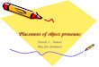 Placement of object pronouns French