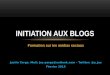 Initiation au blog
