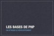 Bases de PHP - Partie 1