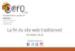 CEFQ   La fin du site web traditionnel