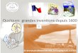 Quelques inventions françaises