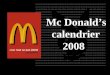 Calendario McDonald`s