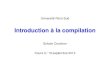 Introduction a la compilation  Analyse Syntaxique - C3