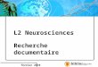 L2 Neurosciences - recherche documentaire