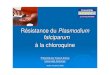 Résistance de Plasmodium falciparum à la chloroquine