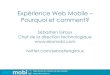 Expérience Web Mobile PRSQC