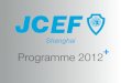Programme JCEF 2012
