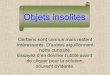 Objets Insolites 05 11 2009