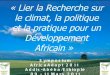Georges Djohy: Dynamiques sociopolitiques d’adaptation des éleveurs transhumants aux changements climatiques au Nord du Bénin