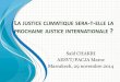 FMDH - La justice climatique sera-t-elle la prochaine justice internationale ? par Saïd CHAKRI