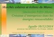 MAGHRENOV Seminar on support to business creation: presentation of the solar and wind energy market by AMISOLE
