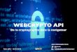 De la cryptographie dans le navigateur avec WebCrypto API