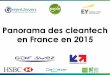 Pr©sentation panorama 2015 des cleantech en France GreenUnivers EY