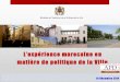 APD Maroc Conférence :" BILAN & PERSPECTIVES DE LA NOUVELLE POLITIQUE DE LA VILLE ET DE L'HABITAT"