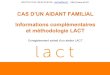 Cas d'un aidant familial : Informations complémentaires et méthodologie LACT
