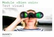 Modul «Bien voir – test visuel» – Suva – SuvaLiv