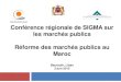 Réforme des marchés publics au Maroc, conférence régionale SIGMA sur les marchés publics, Beyrouth les 2-3 juin 2015