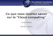 Ce que vous devriez savoir sur le cloud computing (OWASP Quebec)