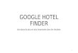 Google hotel finder une place de plus en plus importante