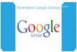Paramétrer Google Scholar