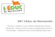 Synthèse des clubs utilisateurs ENT l'Educ de Normandie - 2015