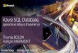 Azure SQL Database, approche et retours d'expérience