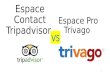 Espace contact tripadvisor vs espace pro trivago